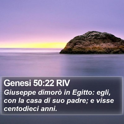 Genesi 50:22 RIV Bible Verse Image
