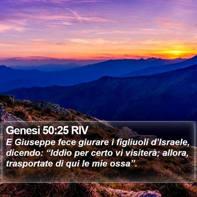 Genesi 50:25 RIV Bible Verse Image