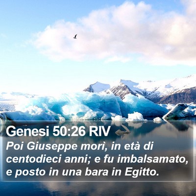 Genesi 50:26 RIV Bible Verse Image