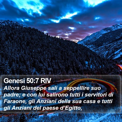 Genesi 50:7 RIV Bible Verse Image