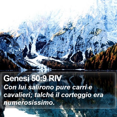 Genesi 50:9 RIV Bible Verse Image