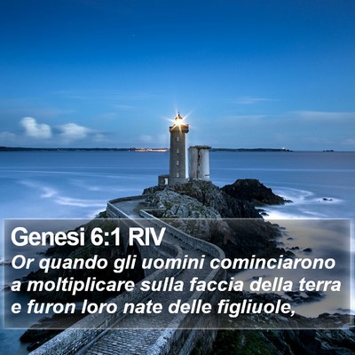 Genesi 6:1 RIV Bible Verse Image