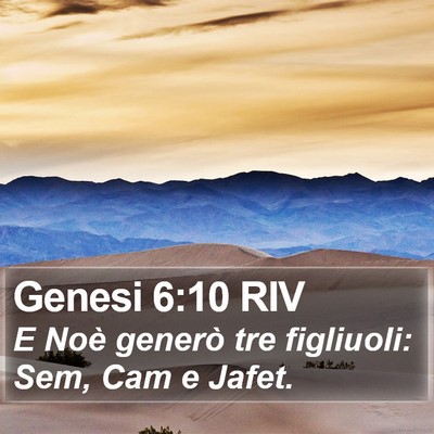 Genesi 6:10 RIV Bible Verse Image