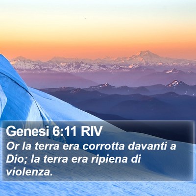 Genesi 6:11 RIV Bible Verse Image