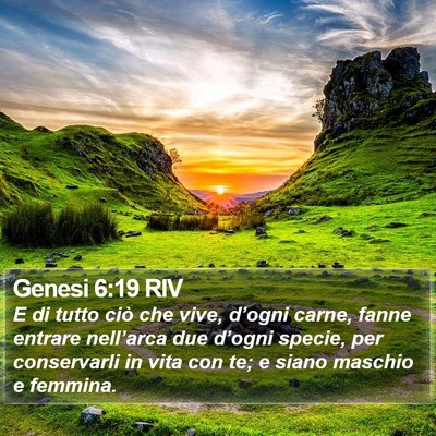 Genesi 6:19 RIV Bible Verse Image
