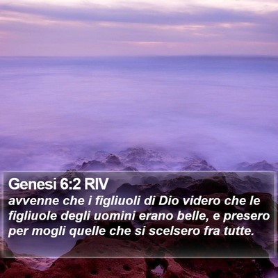 Genesi 6:2 RIV Bible Verse Image