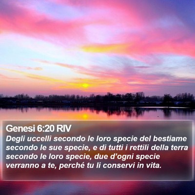 Genesi 6:20 RIV Bible Verse Image