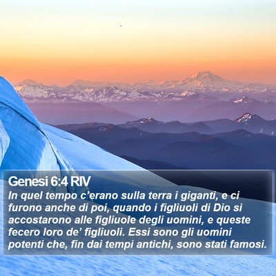 Genesi 6:4 RIV Bible Verse Image