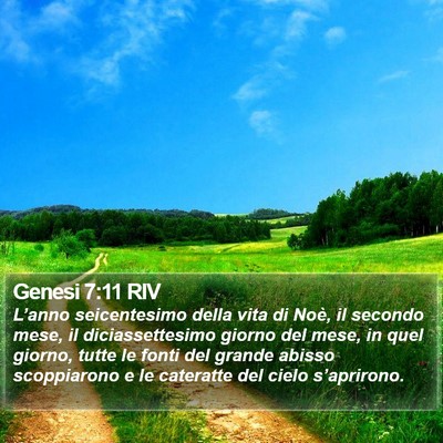 Genesi 7:11 RIV Bible Verse Image