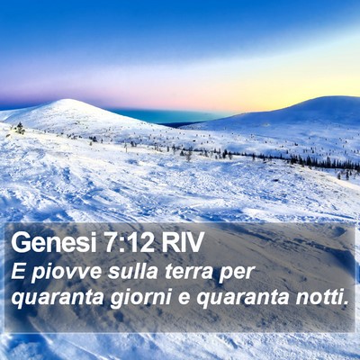 Genesi 7:12 RIV Bible Verse Image