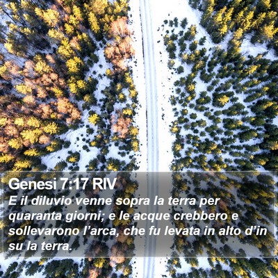 Genesi 7:17 RIV Bible Verse Image