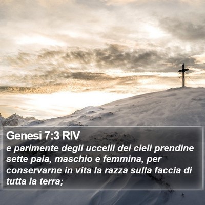 Genesi 7:3 RIV Bible Verse Image