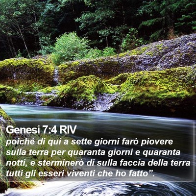 Genesi 7:4 RIV Bible Verse Image