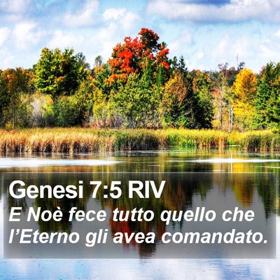 Genesi 7:5 RIV Bible Verse Image