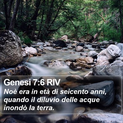 Genesi 7:6 RIV Bible Verse Image