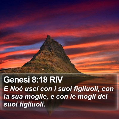 Genesi 8:18 RIV Bible Verse Image