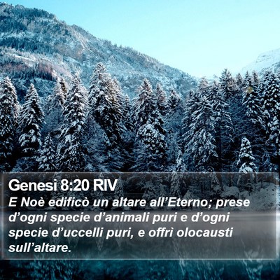 Genesi 8:20 RIV Bible Verse Image