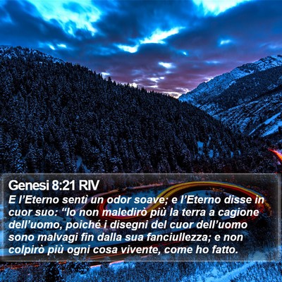 Genesi 8:21 RIV Bible Verse Image