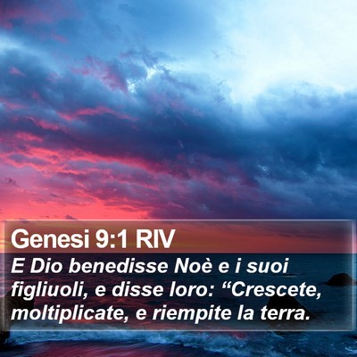 Genesi 9:1 RIV Bible Verse Image