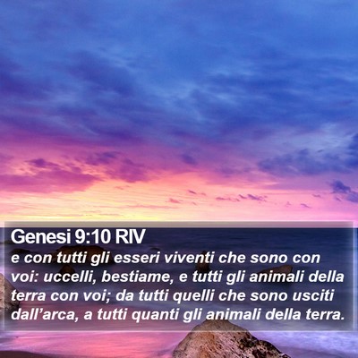 Genesi 9:10 RIV Bible Verse Image