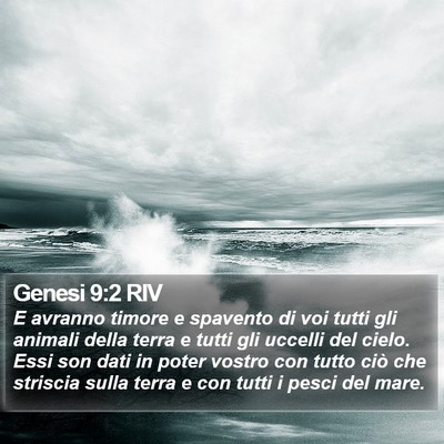 Genesi 9:2 RIV Bible Verse Image