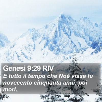 Genesi 9:29 RIV Bible Verse Image