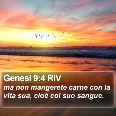 Genesi 9:4 RIV Bible Verse Image