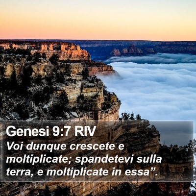 Genesi 9:7 RIV Bible Verse Image