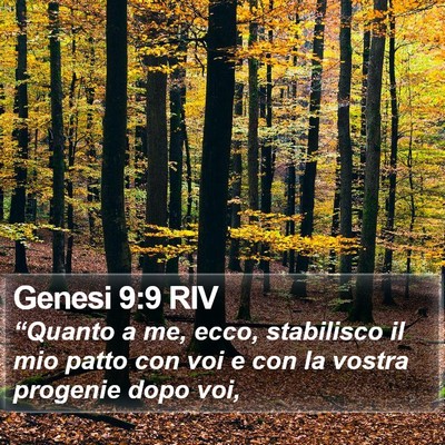 Genesi 9:9 RIV Bible Verse Image