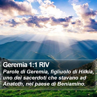 Geremia 1:1 RIV Bible Verse Image