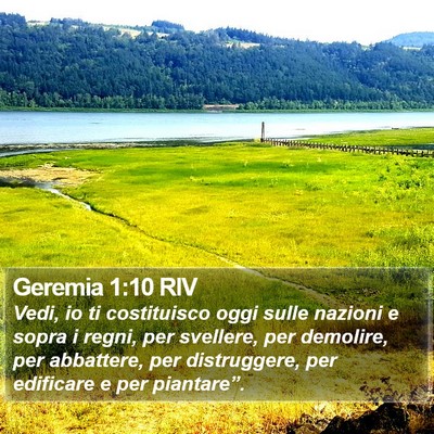 Geremia 1:10 RIV Bible Verse Image