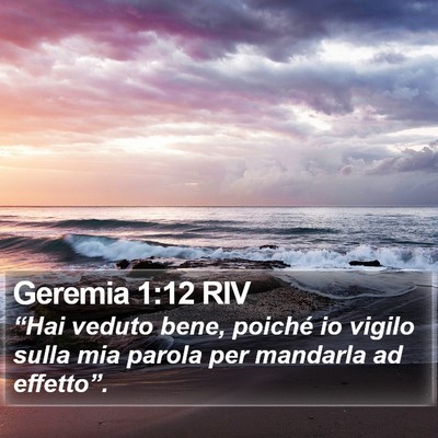 Geremia 1:12 RIV Bible Verse Image