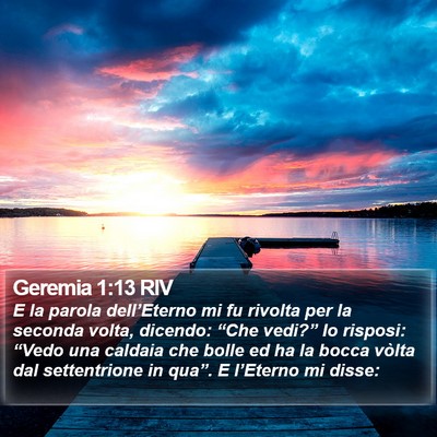 Geremia 1:13 RIV Bible Verse Image