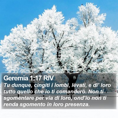 Geremia 1:17 RIV Bible Verse Image