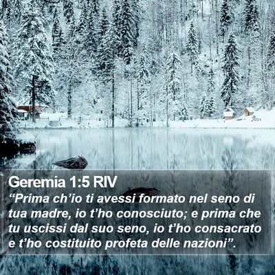Geremia 1:5 RIV Bible Verse Image