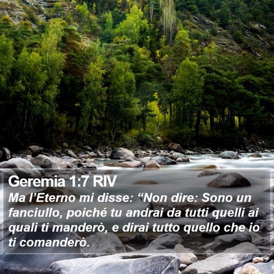 Geremia 1:7 RIV Bible Verse Image