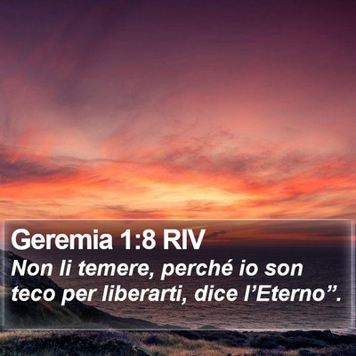 Geremia 1:8 RIV Bible Verse Image