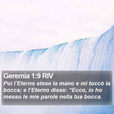 Geremia 1:9 RIV Bible Verse Image