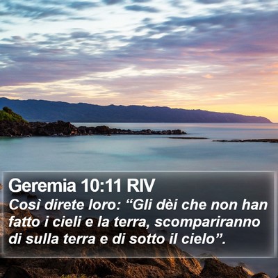 Geremia 10:11 RIV Bible Verse Image
