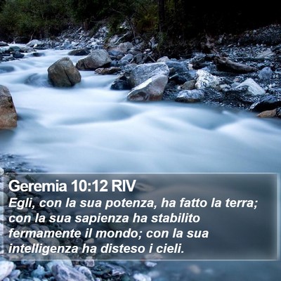 Geremia 10:12 RIV Bible Verse Image