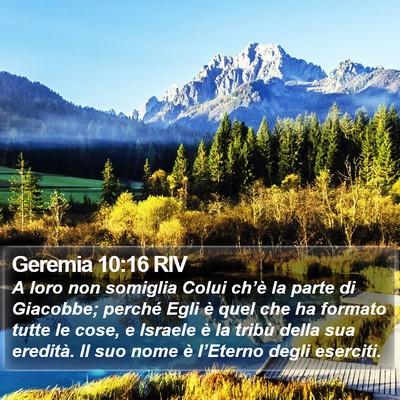 Geremia 10:16 RIV Bible Verse Image