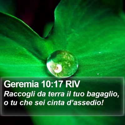 Geremia 10:17 RIV Bible Verse Image