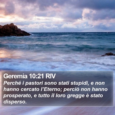 Geremia 10:21 RIV Bible Verse Image
