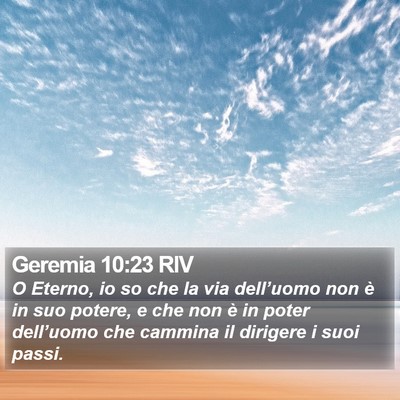 Geremia 10:23 RIV Bible Verse Image