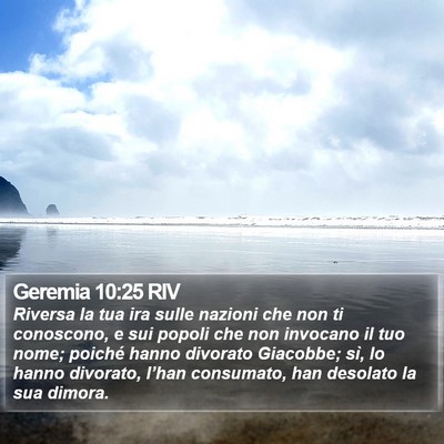 Geremia 10:25 RIV Bible Verse Image