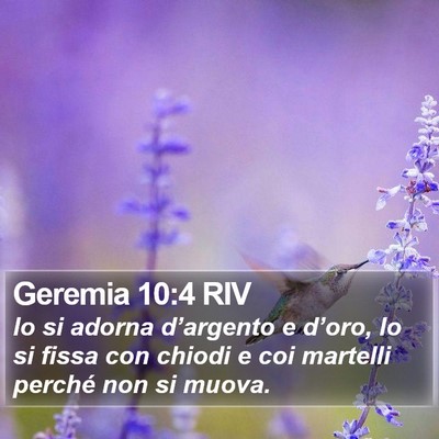 Geremia 10:4 RIV Bible Verse Image