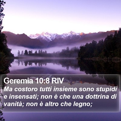Geremia 10:8 RIV Bible Verse Image