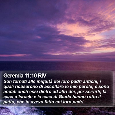 Geremia 11:10 RIV Bible Verse Image