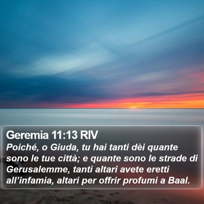 Geremia 11:13 RIV Bible Verse Image
