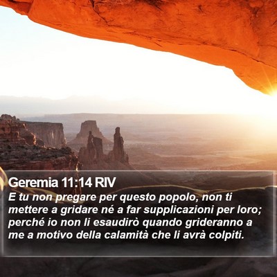 Geremia 11:14 RIV Bible Verse Image